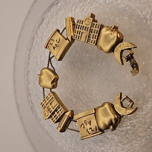 Vintage ABC Theme Bracelet